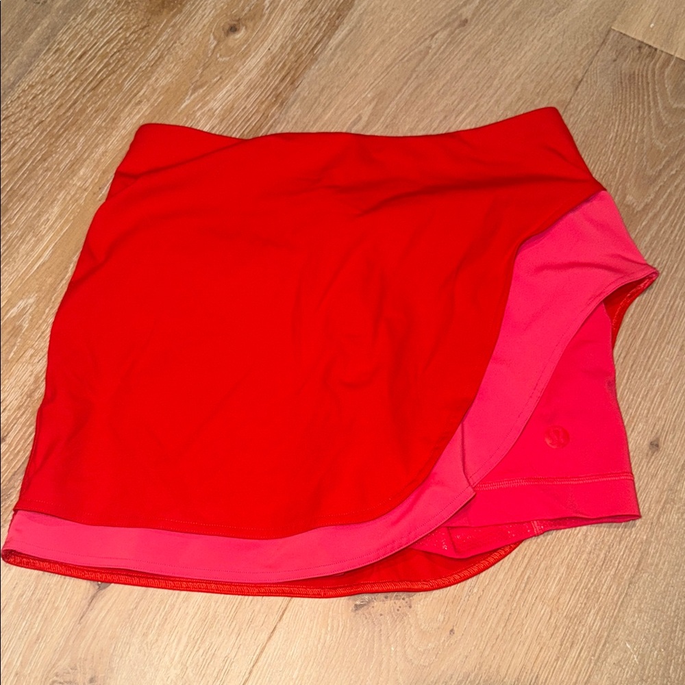 lululemon athletica Red and Pink Skort